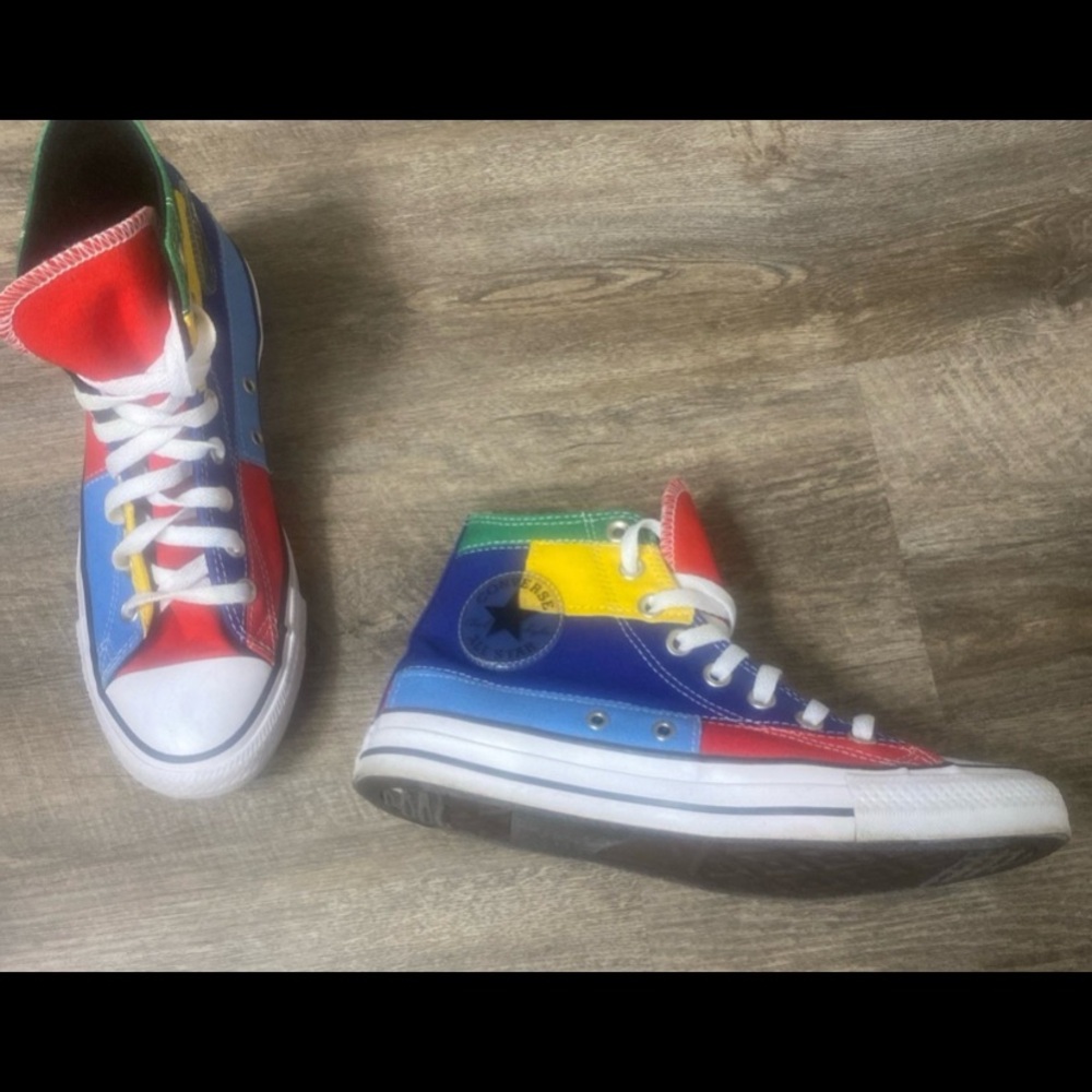 Converse Patchwork High Top Sneakers - image 3